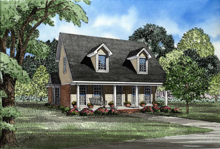 Cape Cod House Plan #110-00041 Elevation Photo