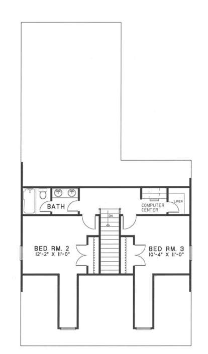 Second Floor for House Plan #110-00041