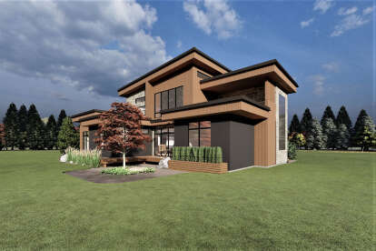 Contemporary House Plan #6422-00087 Elevation Photo