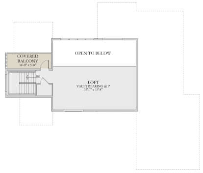 Loft for House Plan #6422-00087