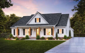 Modern Farmhouse House Plan #4534-00096 Elevation Photo