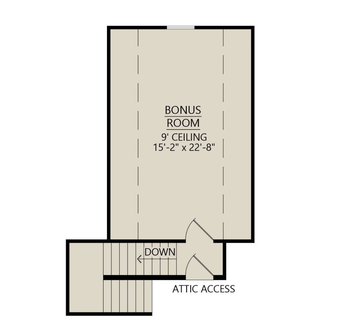 Bonus Room for House Plan #4534-00096