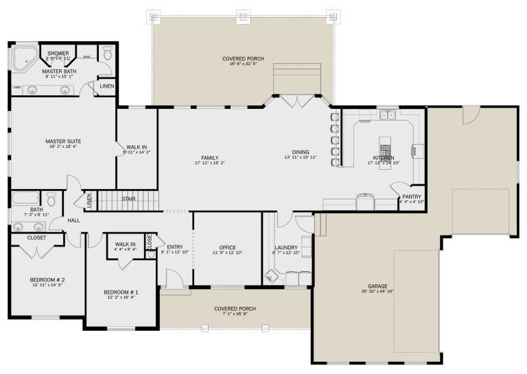 House Plan House Plan #28922 Drawing 1