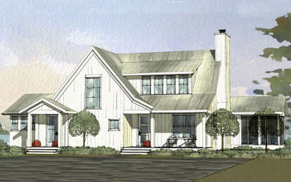 Farmhouse House Plan #1637-00154 Elevation Photo