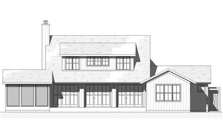 Farmhouse House Plan #1637-00154 Elevation Photo