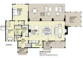 Main Floor  for House Plan #1637-00154