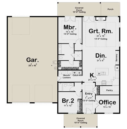 House Plan House Plan #28924 Drawing 1