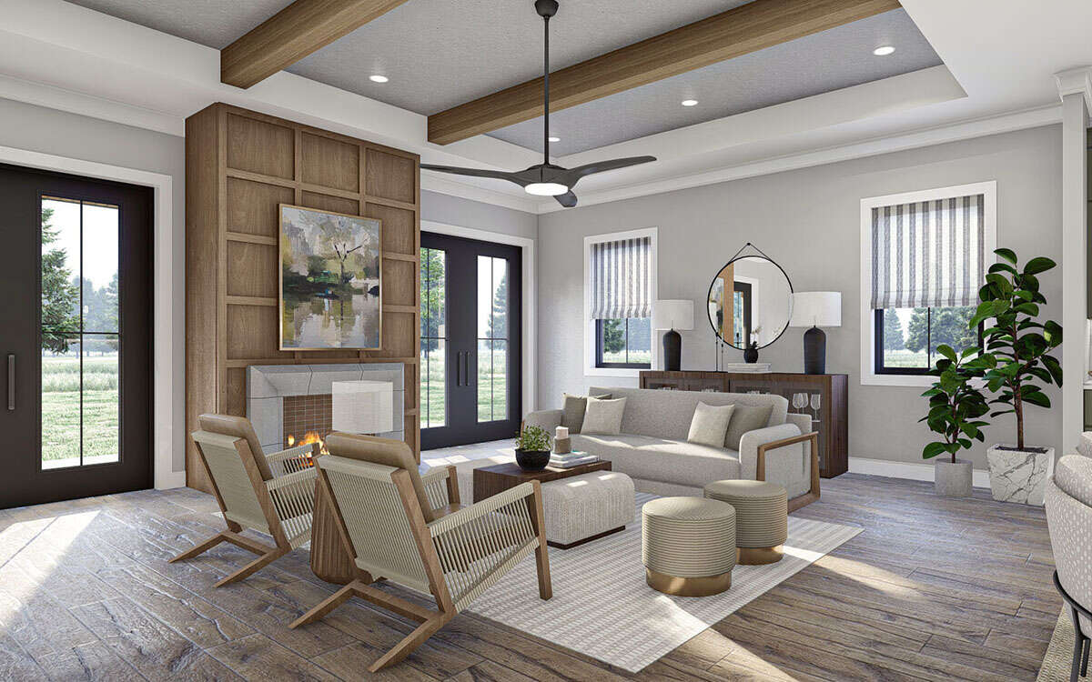 Modern Plan: 2,016 Square Feet, 2 Bedrooms, 2 Bathrooms - 963-00765