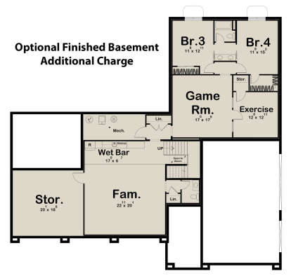 Second Floor for House Plan #963-00766