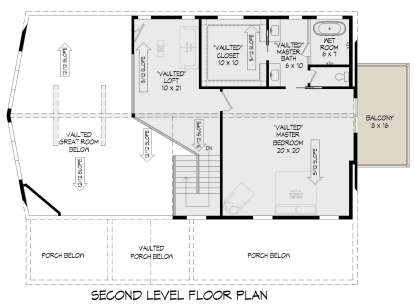 Second Floor for House Plan #940-00756