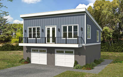 Modern House Plan #940-00757 Elevation Photo