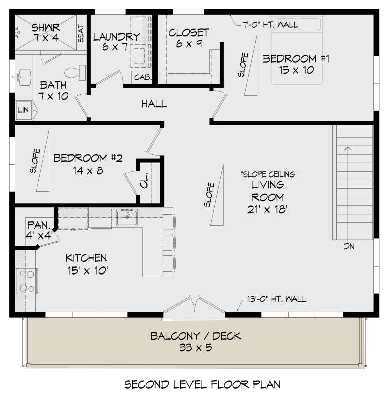 Modern Plan - 1,195 Square Feet, 2 Bedrooms, 1.5 Bathrooms | Floor Plan ...