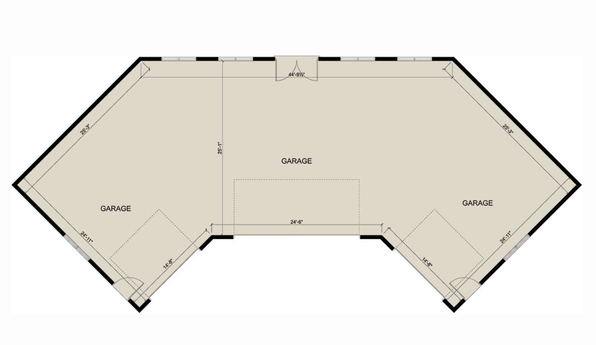 Garage Floor for House Plan #2802-00205