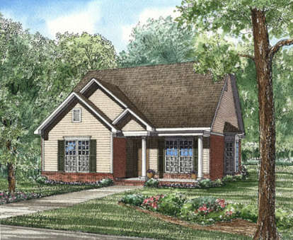 Cottage House Plan #110-00042 Elevation Photo