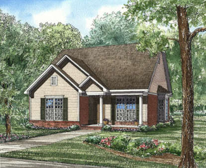 3 Bed, 2 Bath, 1265 Square Foot House Plan - #110-00042