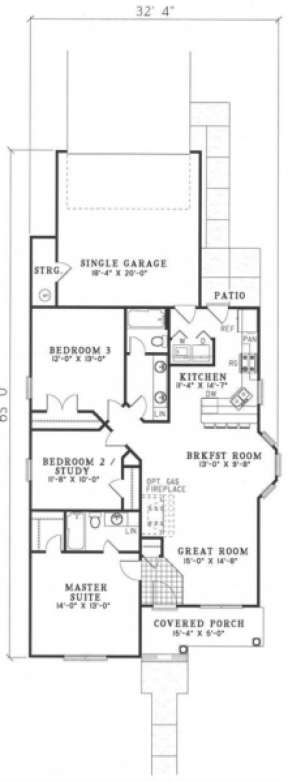 Floorplan 1 for House Plan #110-00042