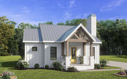 Modern Farmhouse House Plan #009-00341 Elevation Photo