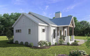 Modern Farmhouse House Plan #009-00341 Elevation Photo