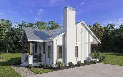 Modern Farmhouse House Plan #009-00341 Elevation Photo