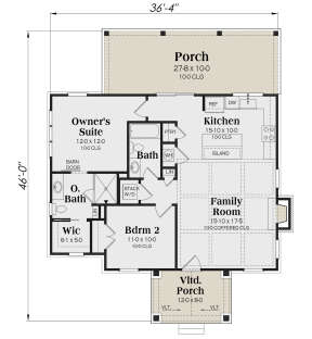 Main Floor  for House Plan #009-00341