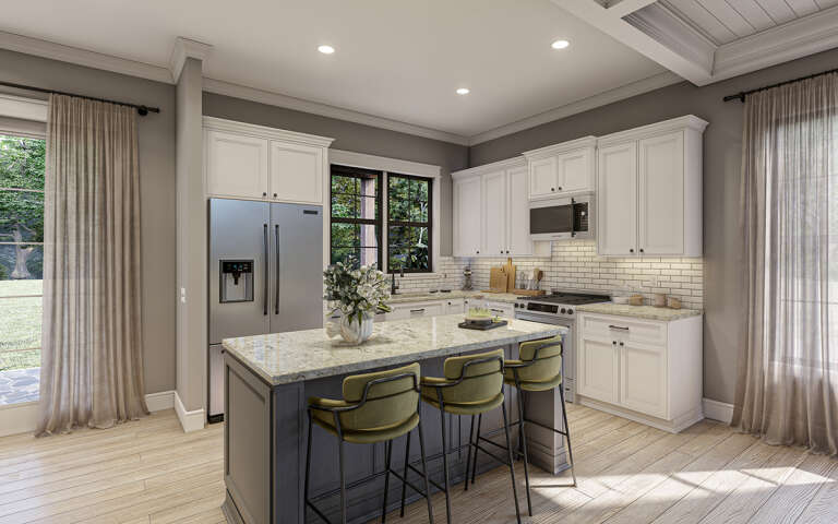 Modern Farmhouse House Plan #009-00341 Additional Photo