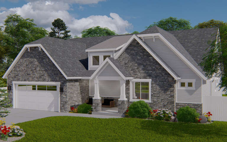 Craftsman House Plan #2802-00207 Elevation Photo