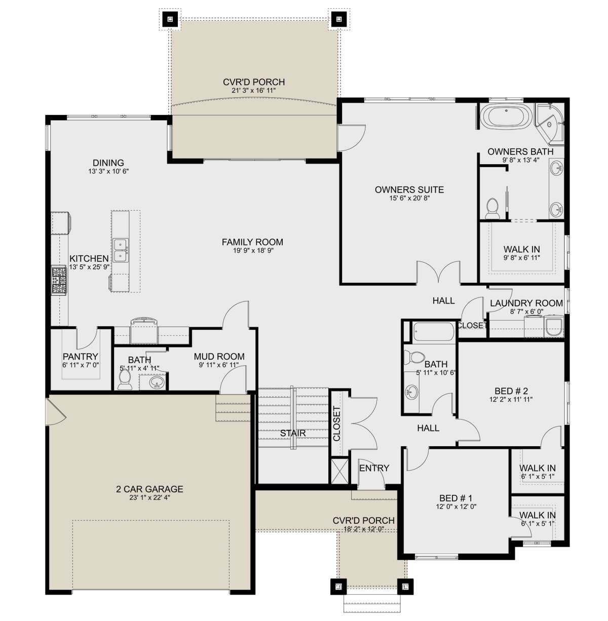 Main Floor  for House Plan #2802-00207