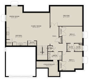 Basement for House Plan #2802-00207