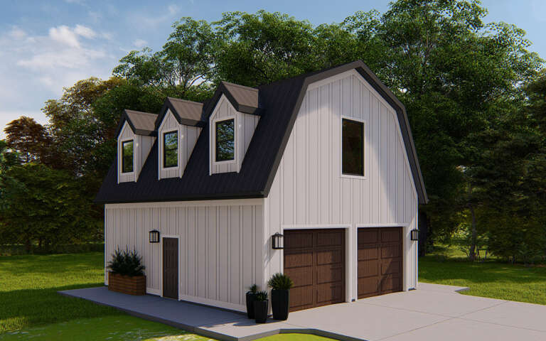 House Plan House Plan #28933 Angled Front Elevation