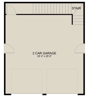Garage Floor for House Plan #2802-00208