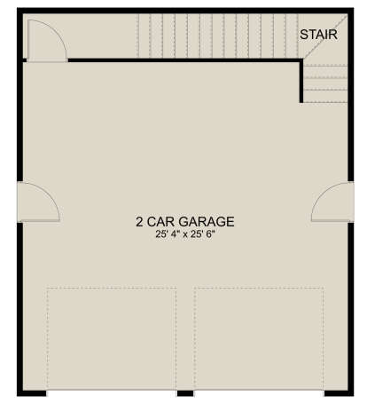 Garage Floor for House Plan #2802-00208