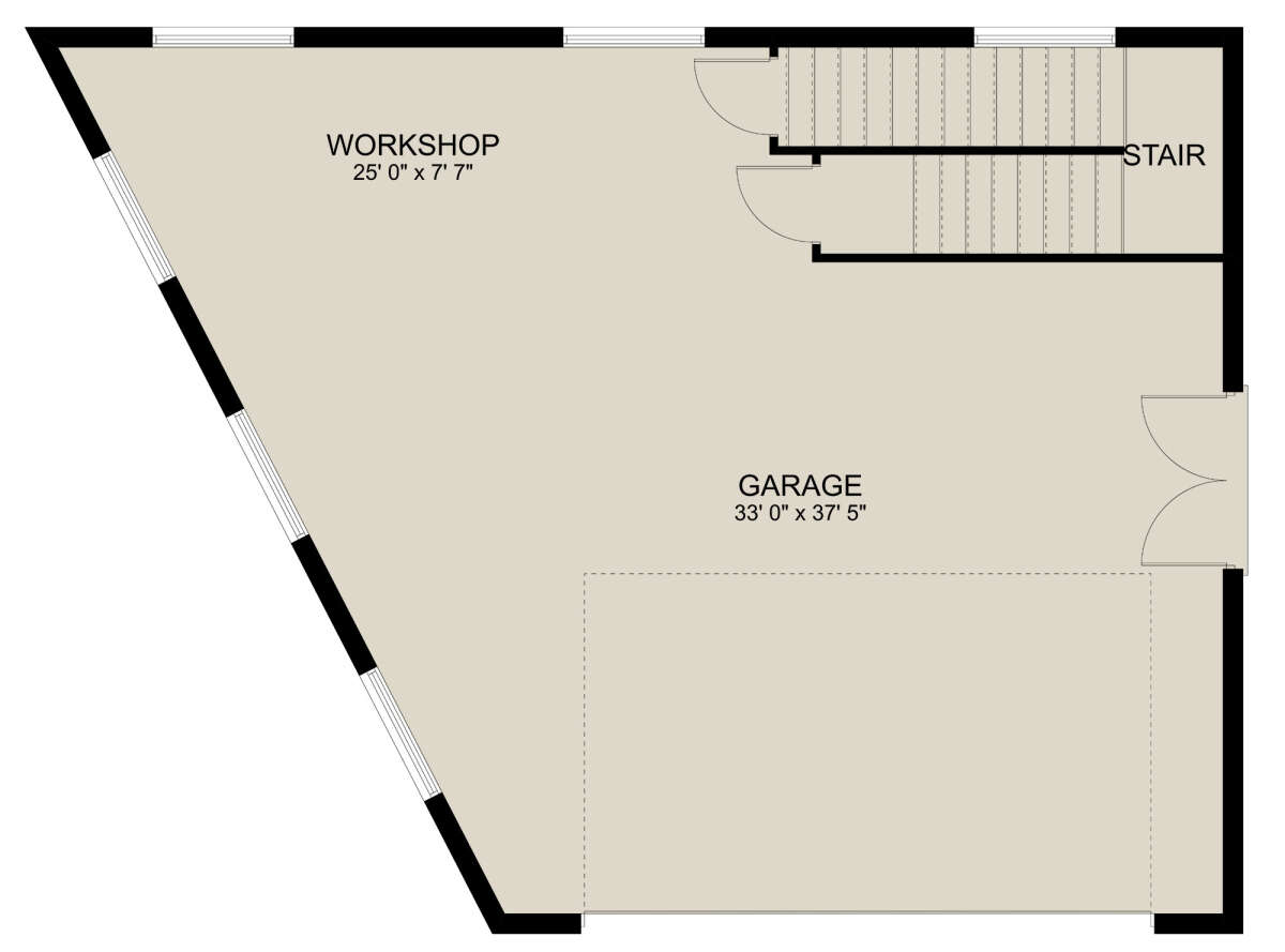 Garage Floor for House Plan #2802-00210