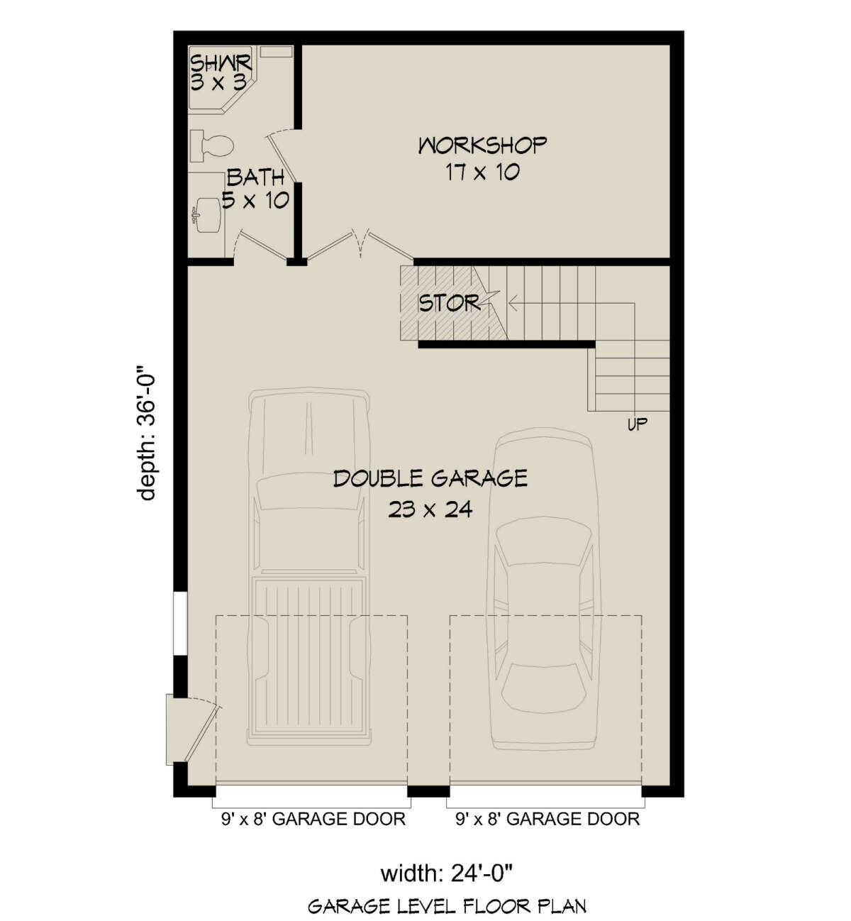 Garage Floor for House Plan #940-00758