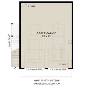 Traditional Plan: 720 Square Feet - 940-00759