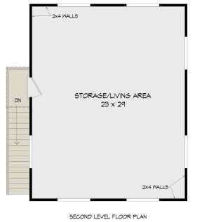 Traditional Plan: 720 Square Feet - 940-00759