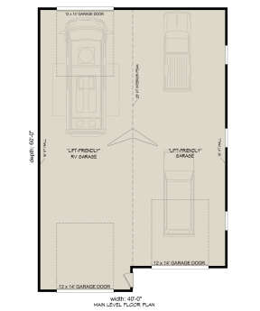 Garage Floor for House Plan #940-00760