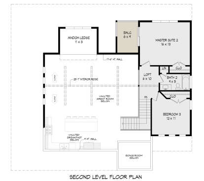 Second Floor for House Plan #940-00761