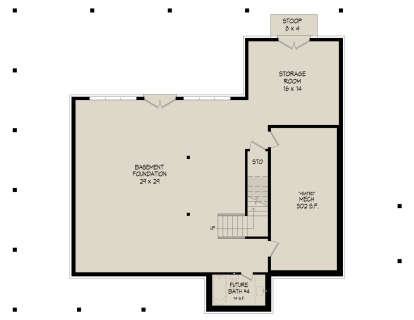 Basement for House Plan #940-00761