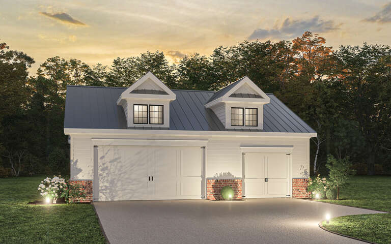 Modern Farmhouse House Plan #009-00342 Elevation Photo