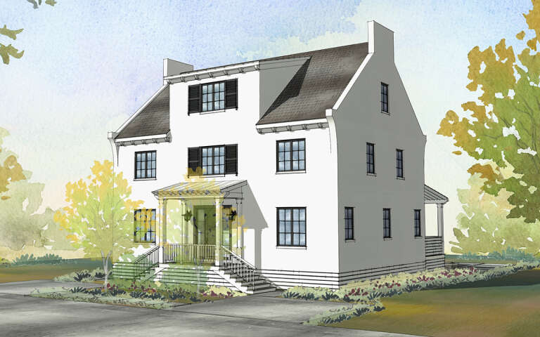 House Plan House Plan #28944 Angled Front Elevation