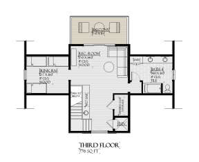 Third Floor for House Plan #1637-00155