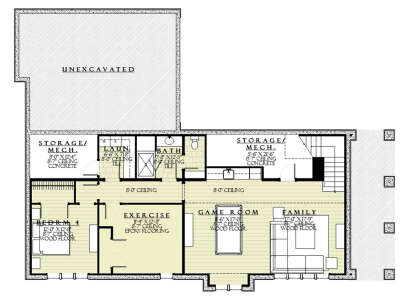 Basement for House Plan #1637-00156