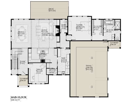 Main Floor  for House Plan #1637-00157