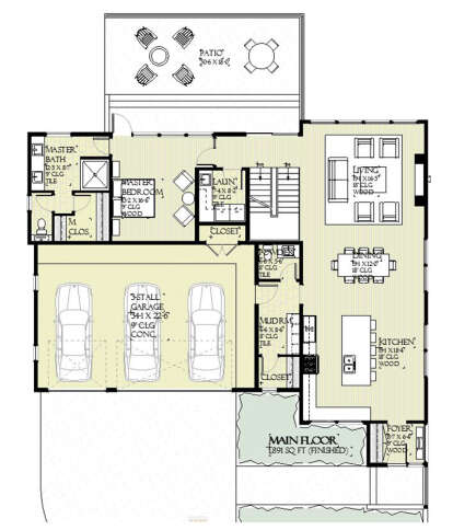 Main Floor  for House Plan #1637-00158