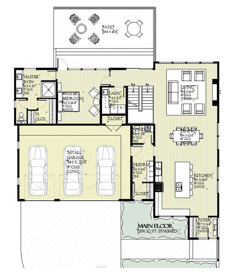 House Plan House Plan #28947 Drawing 1