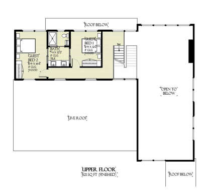 Second Floor for House Plan #1637-00158