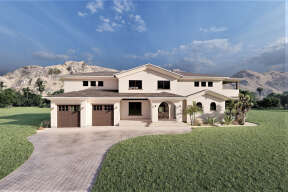 Mediterranean House Plan #6422-00088 Elevation Photo