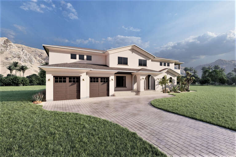 Mediterranean House Plan #6422-00088 Elevation Photo