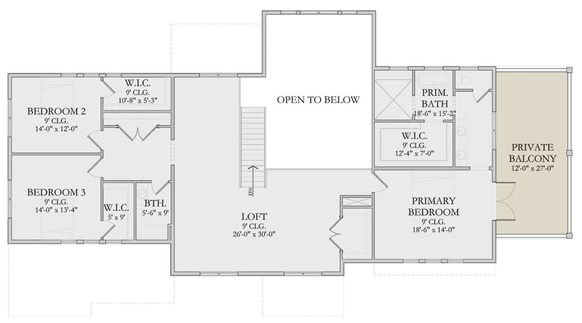 Second Floor for House Plan #6422-00088
