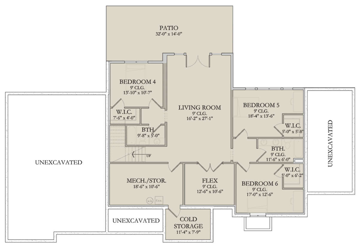 Walkout Basement for House Plan #6422-00088